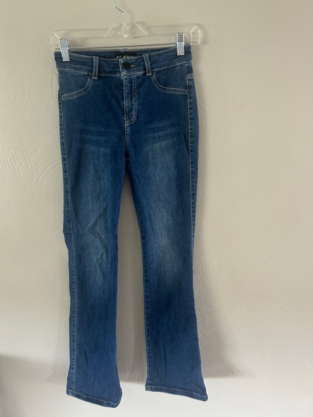 Fit Jeans High Rise Mini Boot Cut Jean
